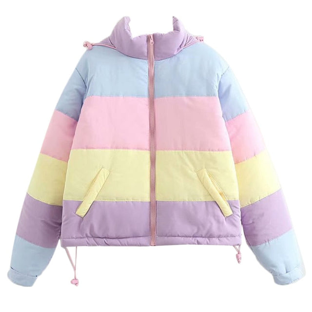 Damen Winterjacke in Pastelltönen-Bombardina.de