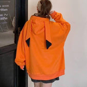Damen-Sweatshirt mit Kapuze und Ohren-Bombardina.de