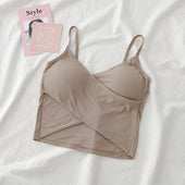 Damen-Tanktop mit Crossover-Front-Bombardina.de