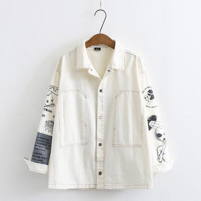 Damen Jeansjacke mit dem Aufdruck-Bombardina.de