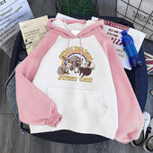 Damen-Kapuzenpullover mit kontrastierenden Ärmeln-Bombardina.de