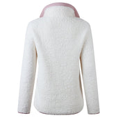 Damen-Fleece-Sweatshirt mit Reißverschluss am Ausschnitt-Bombardina.de