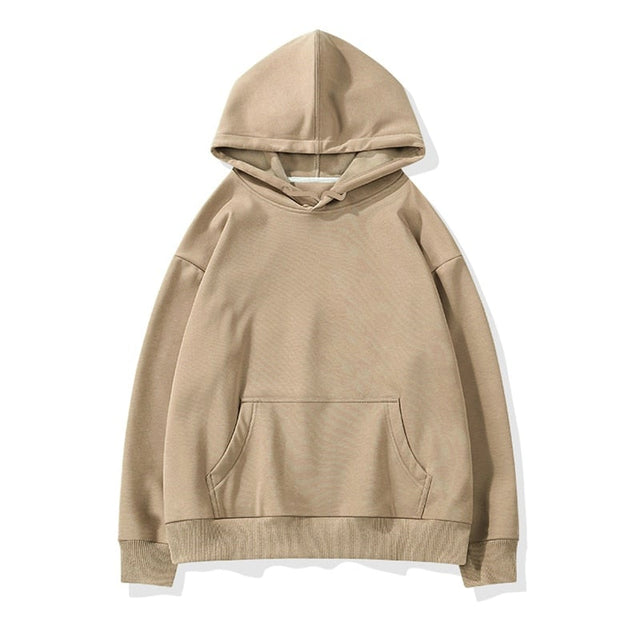 Einfarbiges Damen-Kapuzen-Sweatshirt-Bombardina.de