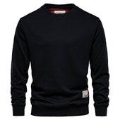 Herren-Sweatshirt ohne Reißverschluss mit einem Abzeichen-Bombardina.de