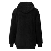 Damen-Fleece-Sweatshirt mit Kapuze-Bombardina.de
