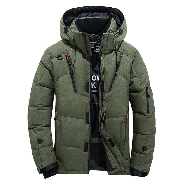 Einfarbige Herren-Winterjacke-Bombardina.de
