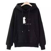 Damen-Kapuzenpullover mit Katzen-Print-Bombardina.de