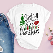 Damen-T-Shirt mit Weihnachtsaufdruck-Bombardina.de