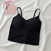 Damen-Tanktop mit Crossover-Front-Bombardina.de