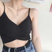 Damen-Tanktop mit Crossover-Front-Bombardina.de