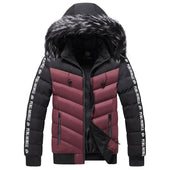 Herren zweifarbige Winterjacke-Bombardina.de