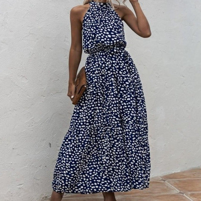 Maxikleid mit Leopardenmuster-Bombardina.de
