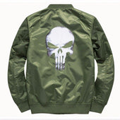 Herren-Übergangsjacke mit Totenkopfmotiv-Bombardina.de