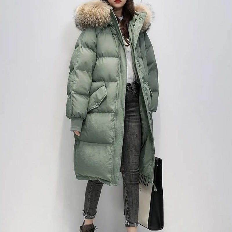 Damen Winterjacke mit Fell-Bombardina.de