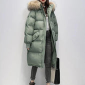 Damen Winterjacke mit Fell-Bombardina.de