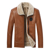 Isolierte Herren-Lederjacke-Bombardina.de