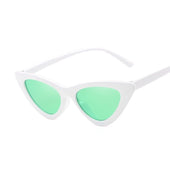 Cat-Eye-Sonnenbrille mit weißem Rahmen-Bombardina.de