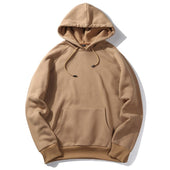 Einfarbiger Herren-Hoodie-Bombardina.de