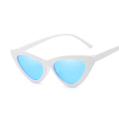 Cat-Eye-Sonnenbrille mit weißem Rahmen-Bombardina.de