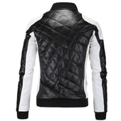 Herren zweifarbige Lederjacke-Bombardina.de