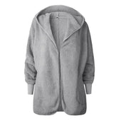 Damen-Fleece-Sweatshirt ohne Verschluss-Bombardina.de