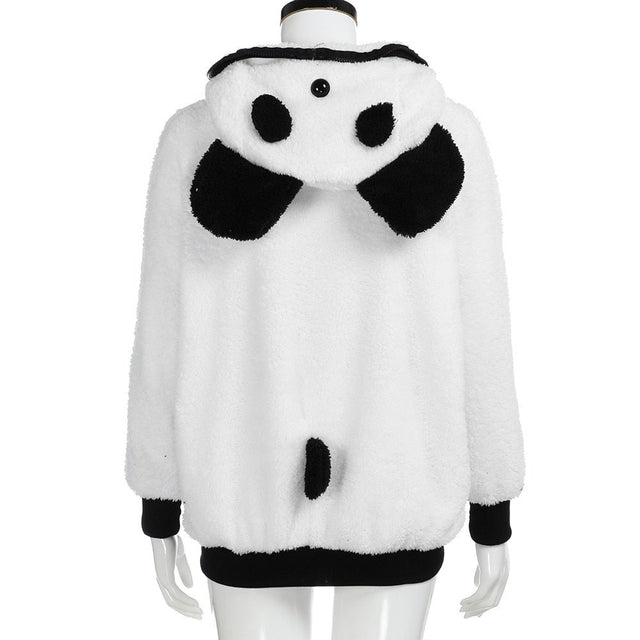 Damen-Fleece-Sweatshirt mit Ohren-Bombardina.de