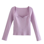 Damen-Strickpullover mit dekorativem Ausschnitt-Bombardina.de