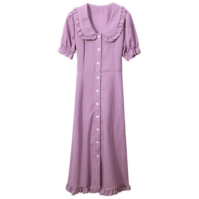 Midikleid mit dekorativem Kragen-Bombardina.de