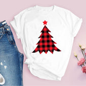 Damen-T-Shirt mit Weihnachtsaufdruck-Bombardina.de