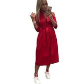 Midikleid in Form eines Hemdes-Bombardina.de