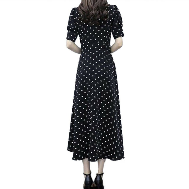 Gepunktetes Midikleid-Bombardina.de