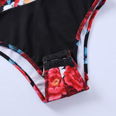 Damenbody mit Blumenmotiv-Bombardina.de