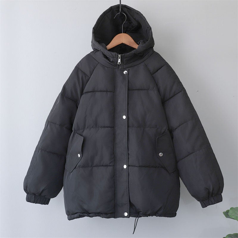 Damen Winterjacke mit lockerem Schnitt-Bombardina.de