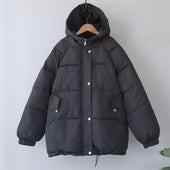 Damen Winterjacke mit lockerem Schnitt-Bombardina.de
