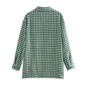 Übergangsjacke mit Hahnentrittmuster für Damen-Bombardina.de