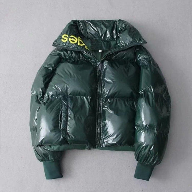 Glänzende Winterjacke für Damen-Bombardina.de