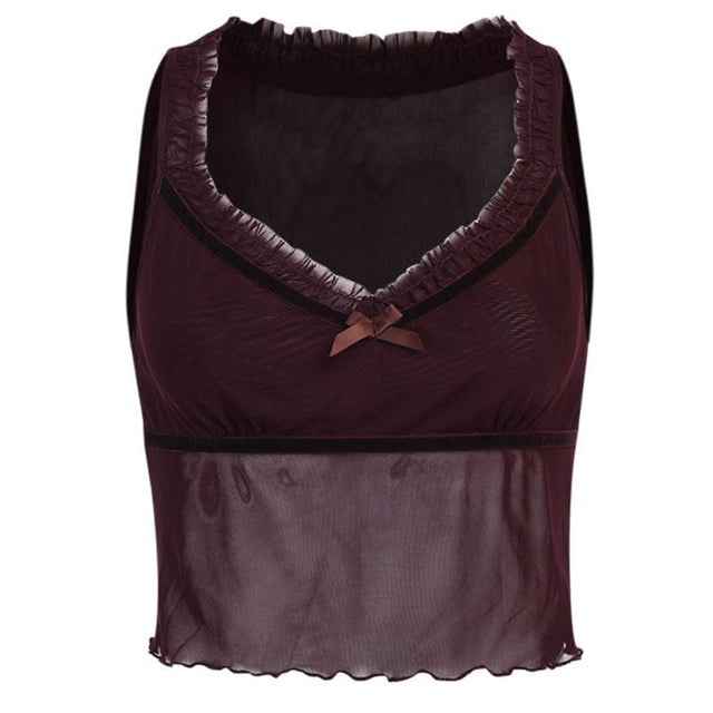 Damen-Tanktop mit Schleife-Bombardina.de