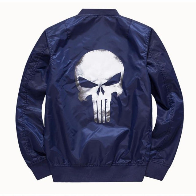 Herren-Übergangsjacke mit Totenkopfmotiv-Bombardina.de