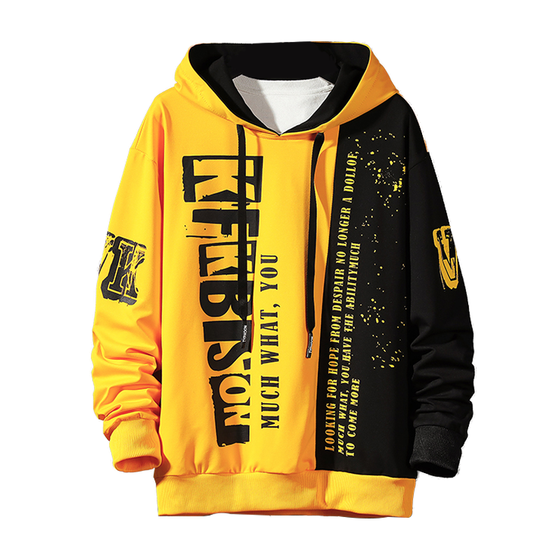 Zweifarbiger Herren-Hoodie-Bombardina.de