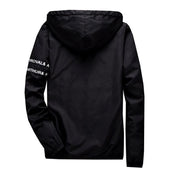 Herren-Übergangsjacke mit Aufschriften-Bombardina.de