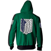 Herren-Sweatshirt mit Reißverschluss und Flügelmotiv-Bombardina.de