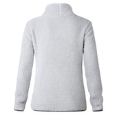 Damen-Fleece-Sweatshirt mit dekorativem Reißverschluss-Bombardina.de
