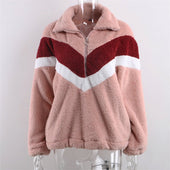 Damen-Fleece-Sweatshirt mit Streifen-Bombardina.de