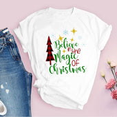 Damen-T-Shirt mit Weihnachtsaufdruck-Bombardina.de