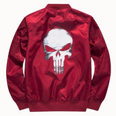 Herren-Übergangsjacke mit Totenkopfmotiv-Bombardina.de