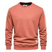 Herren-Sweatshirt ohne Reißverschluss mit einem Abzeichen-Bombardina.de