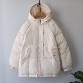 Damen Winterjacke mit lockerem Schnitt-Bombardina.de