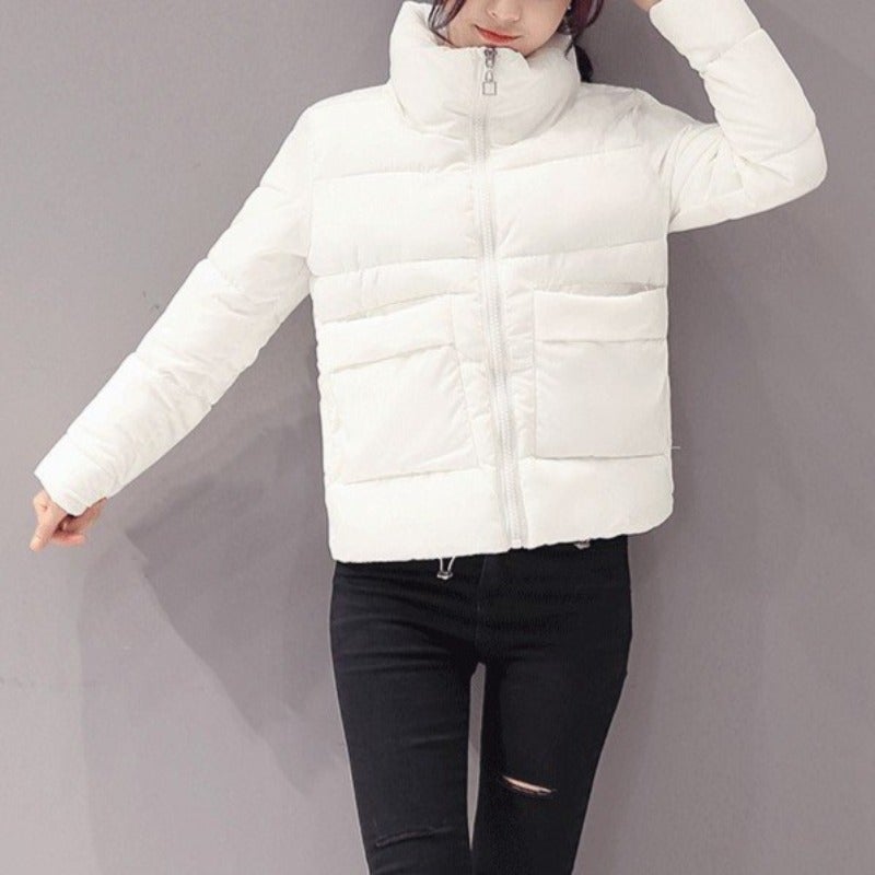 Damen Winterjacke mit Stehkragen-Bombardina.de