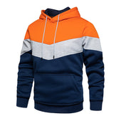 Herren-Kapuzenpullover mit horizontalen Streifen-Bombardina.de