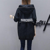 Damen-Übergangsjacke mit Aufschrift auf der Rückseite-Bombardina.de